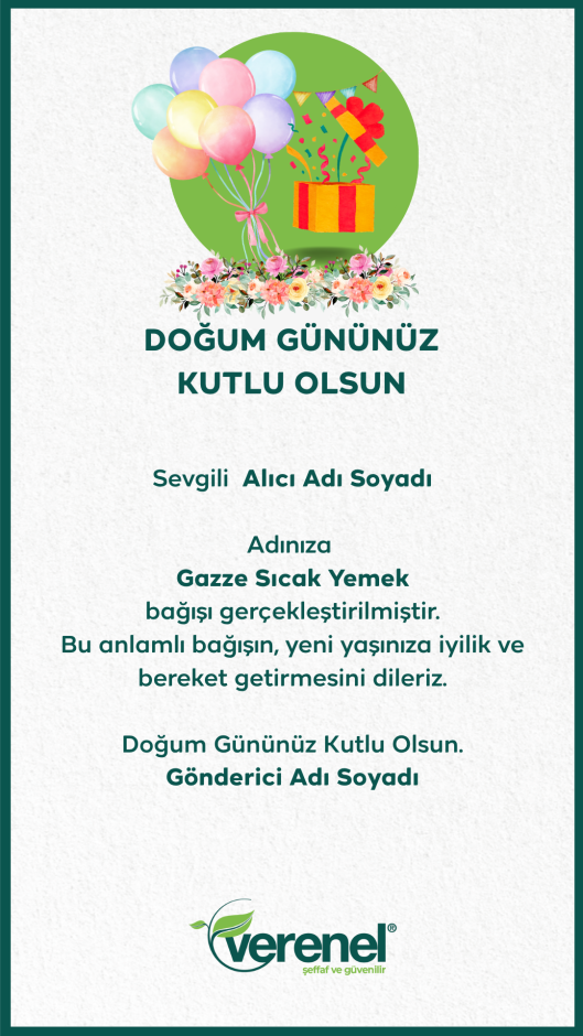 Doğum Gününüz Kutlu Olsun