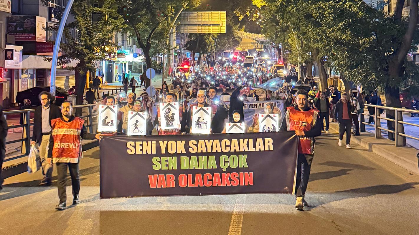 Özgür Filistin Yürüyüşünde Gazze İçin Tek Ses Olduk