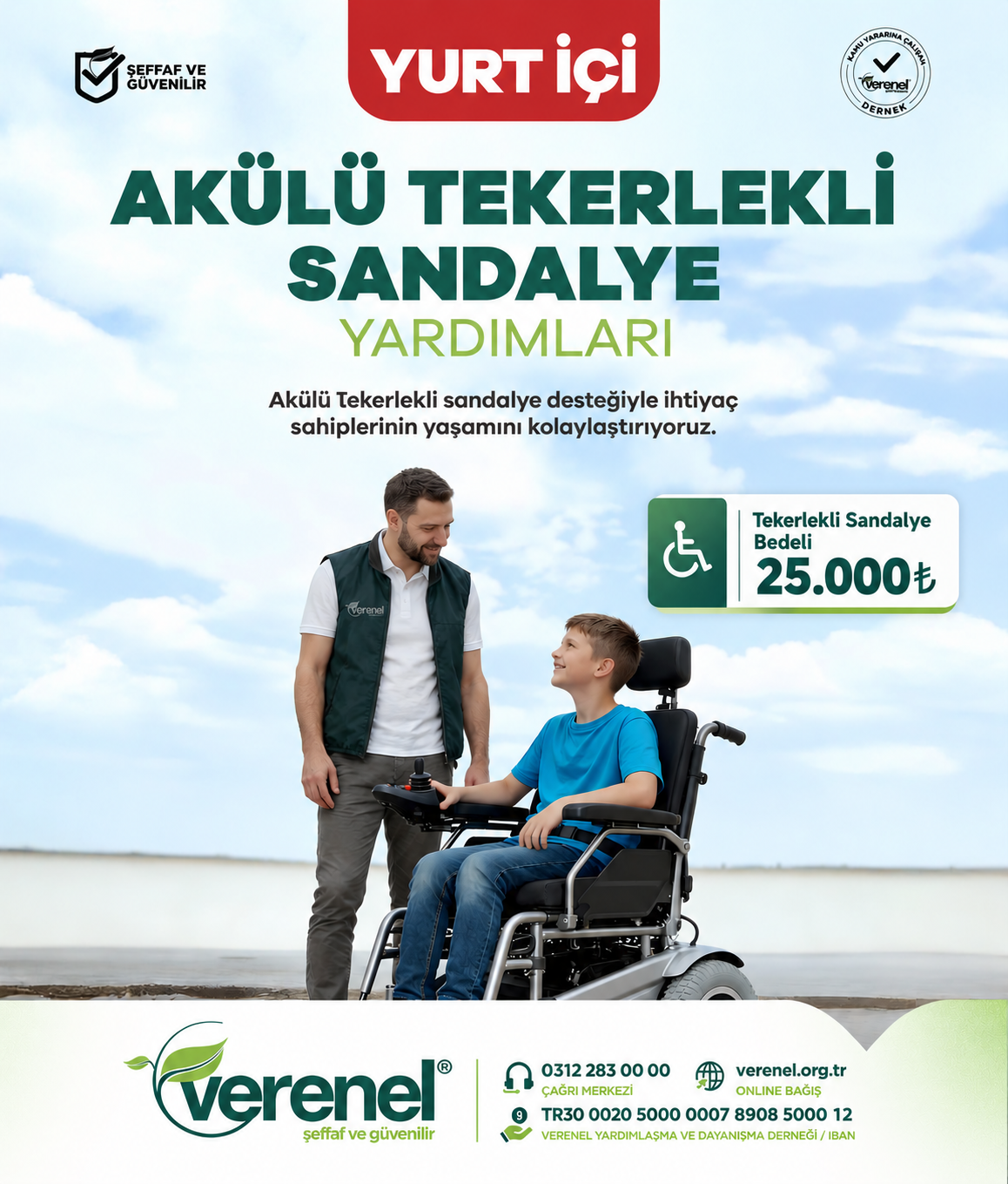 Akülü Tekerlekli Sandalye Desteği