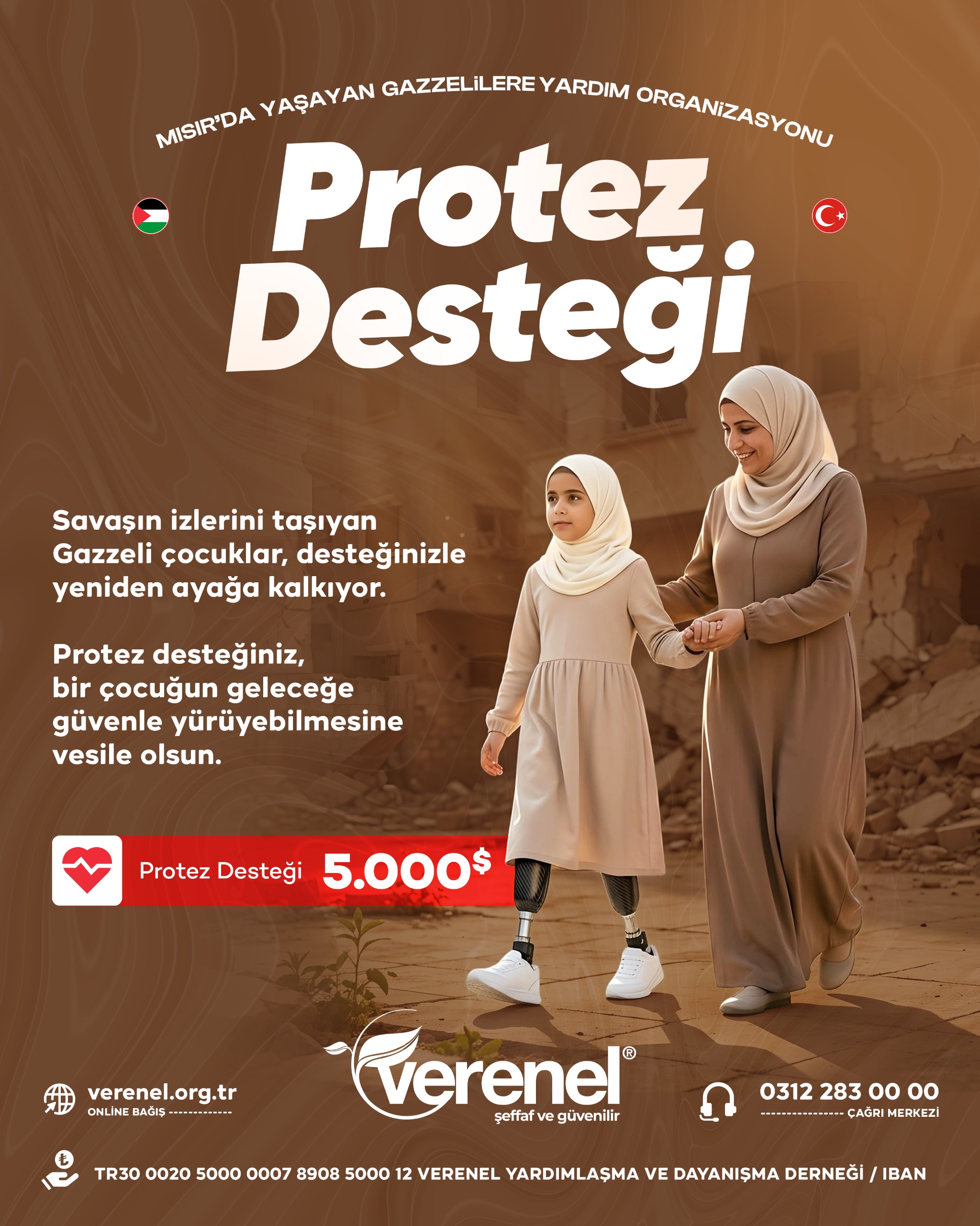 Mısır'da Yaşayan Gazzelilere Protez Desteği