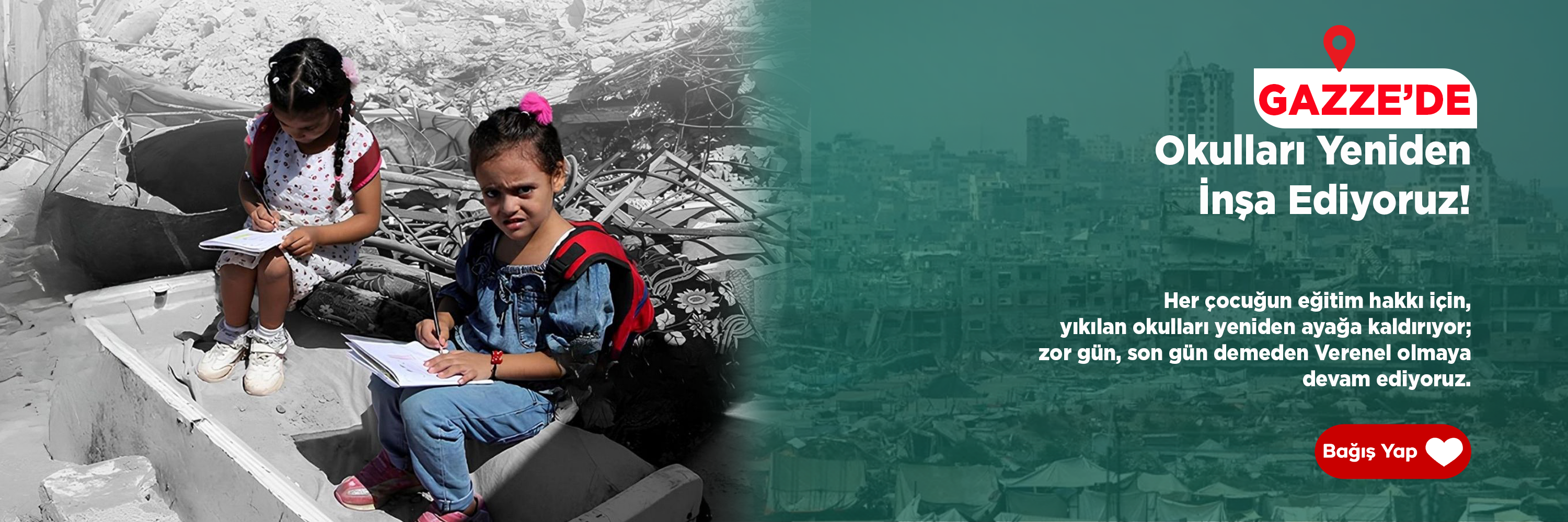 gazze okul inşa manşet